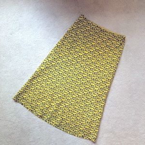 A line summer midi skirt